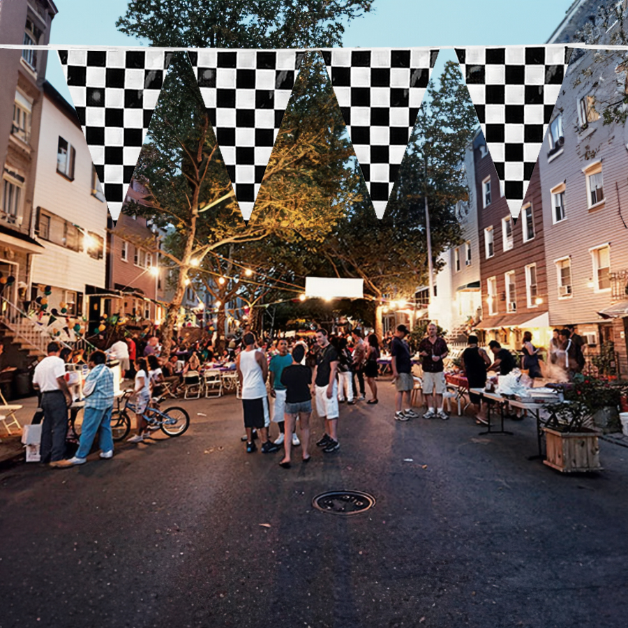 18″ x 12″ Economy Race Style Pennant Strings