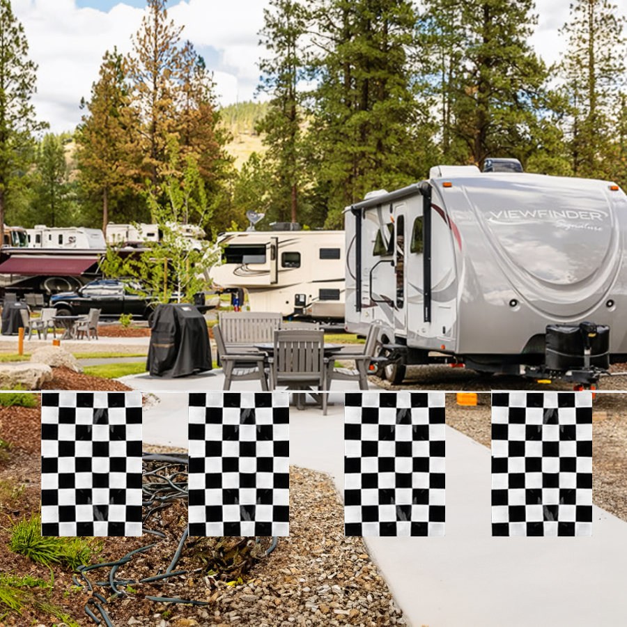 18″ x 12″ Deluxe Race Style Flag Line